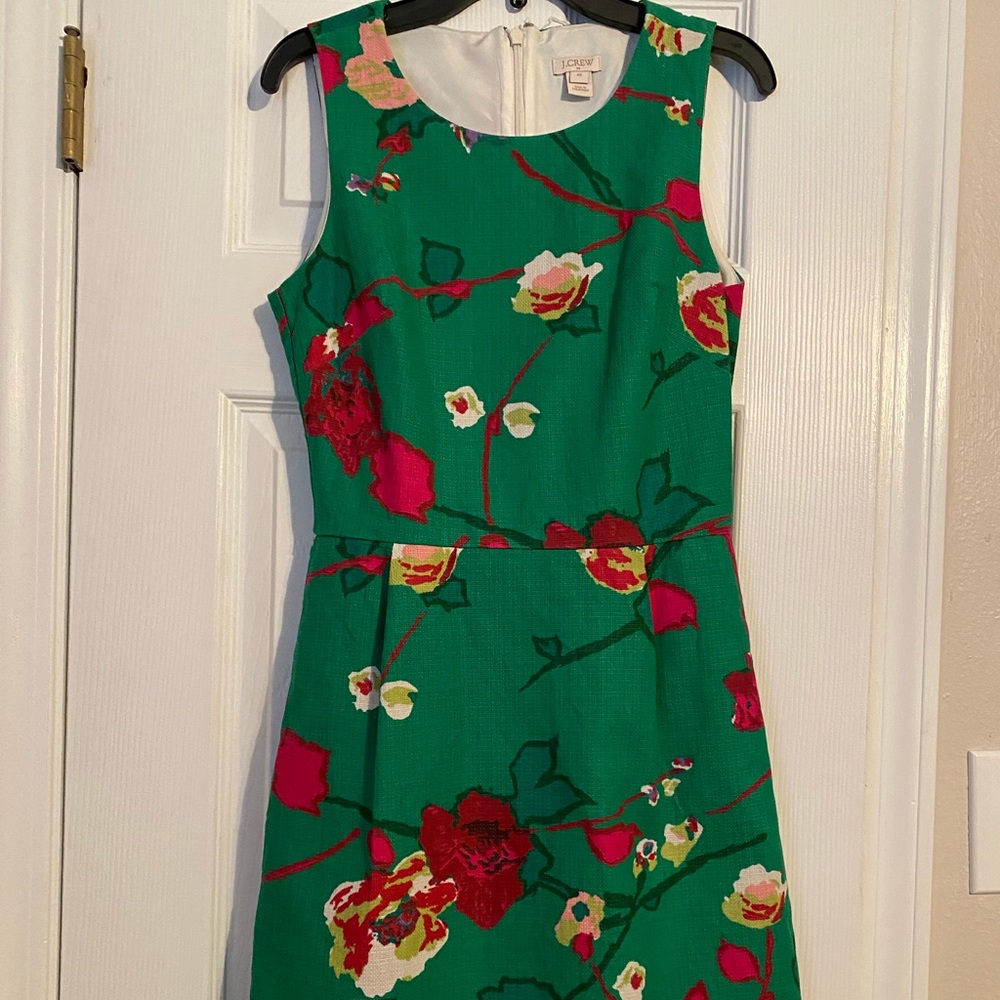 J.Crew floral sleeveless dress
